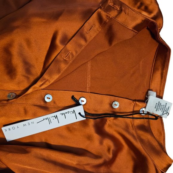 Nicole Miller women's blouse in copper color - Picture 4 of 4